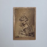 Fotografie de colectie Cabinet, Fotograf anonim, Soldat incarcandu-si pusca cu munitie, Razboiul Civil American 1861-1865, Militaria, SUA, America