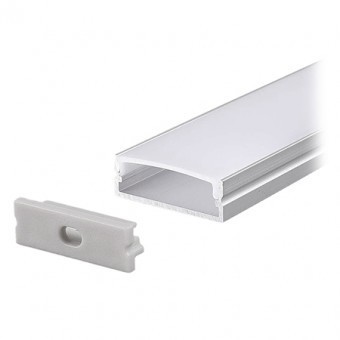 PROFIL ALUMINIU PENTRU BANDA LED 2M 30MM X 10MM foto