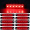 Lampa laterala 6 LED-uri rosie 12v
