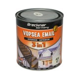 Vopsea email anticoroziva 3 in 1 alb 013 pe baza de solvent 1L, direct pe rugina, interior si exterior 1L Breckner Germany