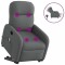 vidaXL Fotoliu electric masaj rabatabil cu ridicare, gri &icirc;nchis textil 3303003