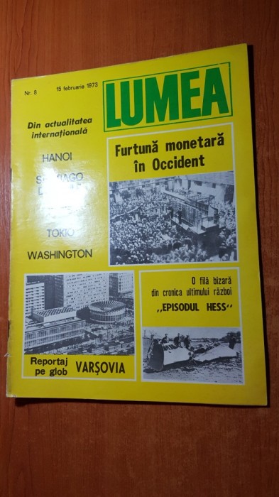 revista lumea 15 februarie 1973