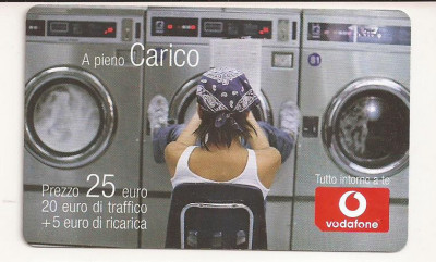 CT2 - Cartela Telefonica - Italia - Vodafone prepaid 25 Euro - A pieno Carico foto