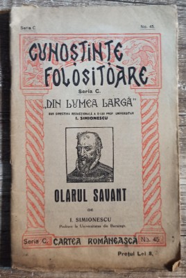 Olarul savant (Bernard Palissy) - I. Simionescu// 1933 foto