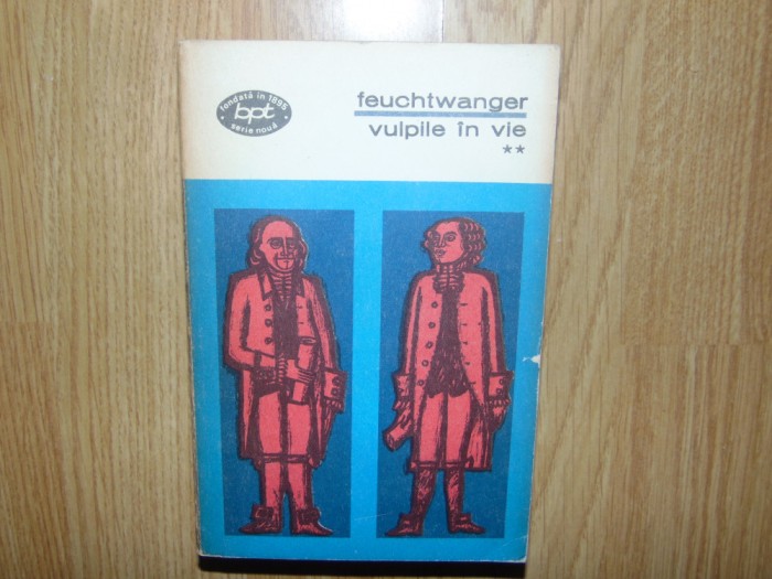 Vulpile in vie - Lion Feuchtwanger vol.2 -Bpt nr:323