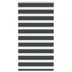 vidaXL Jaluzea tip zebra neagră lățime țesătură 80,9 cm poliester