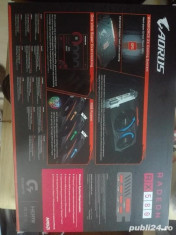 Vand placa video &amp;quot;GIGABYTE AORUS Radeon RX 580 8GB GDDR5 256-bit foto