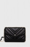 Dkny poseta de piele culoarea negru