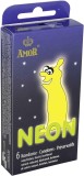 Prezervative Amor Neon Fosforescente Verzi 6 Bucati, Latex Natural Prelubrifiate