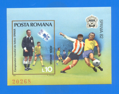 ROMANIA 1981. LP 1048. Campionatul Mondial de Fotbal Spania. foto