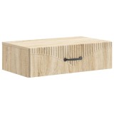 vidaXL Masă laterală montată pe perete Stejar Sonoma 59 x 34,5 x 17 cm 898997