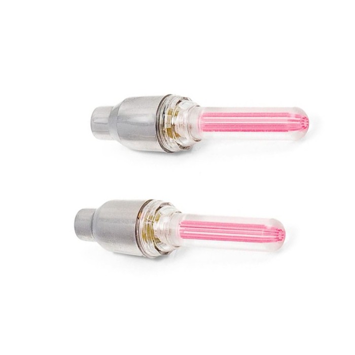 Set 2 lumini LED pentru roti bicicleta, Rosu, ATU-084157