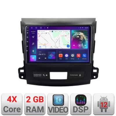 Navigatie Mitsubishi Outlander 2010 A-056 2+32 GB Android Waze USBNavigatie Internet Youtube Radio v1 CarStore Technology foto