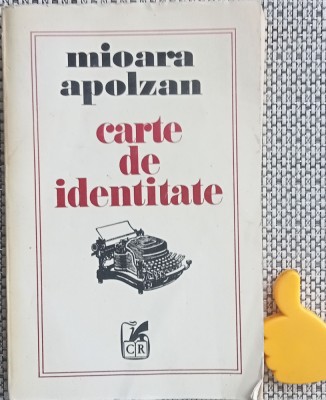 Carte de identitate Mioara Apolzan cu autograf foto