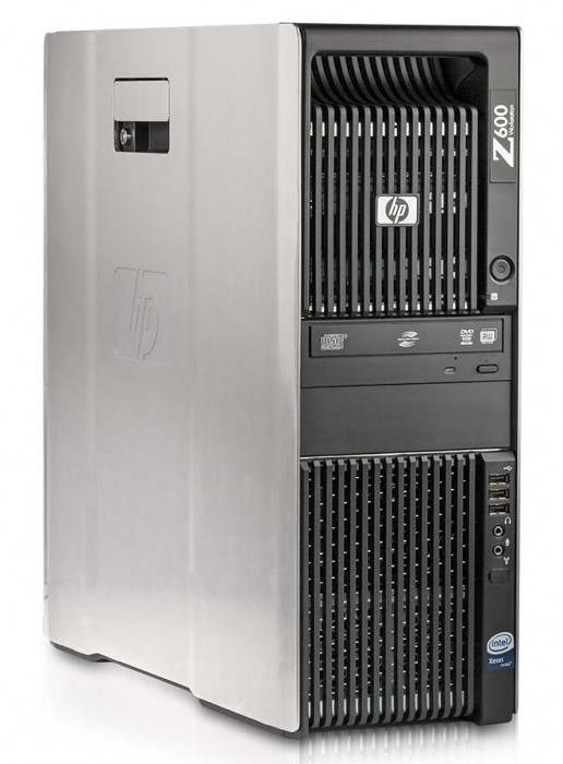 Workstation HP Z600, 2 x Intel Xeon Quad Core E5520 2.26GHz-2.53GHz, 8GB DDR3 ECC, 500GB SATA, DVD-ROM, Placa video AMD FirePro W2100/2GB NewTechnolog