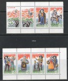 FRANTA 1995, Costume populare, serie neuzată, MNH