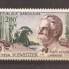 Gabon 1960 - Dr. Albert Schweitzer (filozof și misionar), PA, MNH