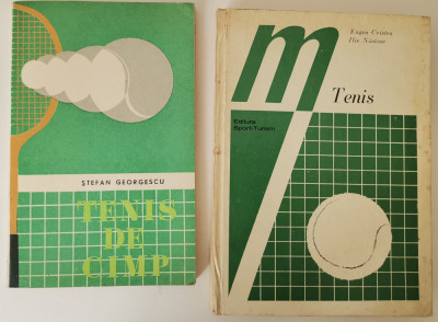 Lot 2 Manuale carti Jocul de Tenis de camp anii 70 foto