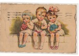 CPIB 16774 CARTE POSTALA - FELICITARE, COPII, VECHE, 1926