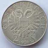 Austria 2 schilling 1934 argint