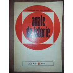 Anale de istorie Nr 5 Anul 1975