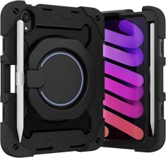 Carcasa de protectie iPad Mini 6 MAMA MOUTH, silicon, negru, 8,3 inchi