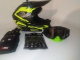 Cumpara ieftin Casca moto off road/atv/cross /enduro/+Ochelari+Manusi +cagula ,produse noi, marimi XS-S-M-L-XL