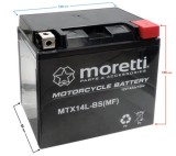 Baterie moto/atv Gel MTX14L-BS (12v 14ah) Cod Produs: MX_NEW AKUMOR060
