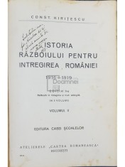 Constantin Kiritescu - Istoria razboiului pentru intregirea Romaniei 1916-1919 - vol. 2 (Editia: 1925) foto