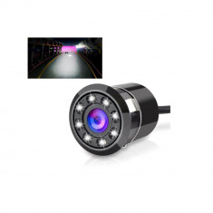 Camera Auto Marsarier Vedere noaptea, 8 Led, cablu 6 metri, cu Freza foto