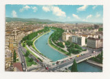 AT1 -Carte Postala-AUSTRIA-Viena, Canalul Dunarea , circulata 1965, Fotografie