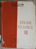 Studii Clasice VII - Al. Graur si Colab. - Editura Academiei Romane, 1965, 500 pagini, Coperta Cartonata