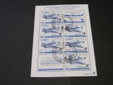 Coliță Filatelică Avioane Estonia 2022 &ndash; Lockheed Model 10 Electra, Obliterată &ndash; Piesă pentru colecționari Tematică Aviatică, Aviatie, Stampilat
