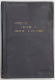 PRINCIPIILE DREPTULUI CIVIL ROMAN de DIMITRIE ALEXANDRESCO, VOLUMUL I 1926