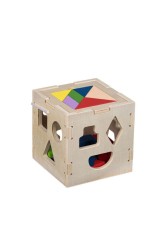 Set Joc de Indemanare pentru Bebelusi, 12 Forme Geometrice, Multicolor, 14x14x14cm