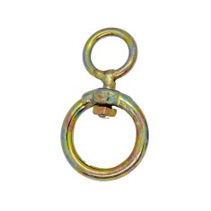 Set 100 x Vartej metalic cu doua inele, auriu, nr 10, &Oslash; 7 mm, diametru 60 mm / 36 mm