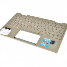 Carcasa superioara cu tastatura palmrest Laptop 2in1, HP, Envy 13-BD, 13M-DB, 13-AY, TPN-C147, AM2UT000450, M15290-001, M17261-B31, M15291-B31, ilumin