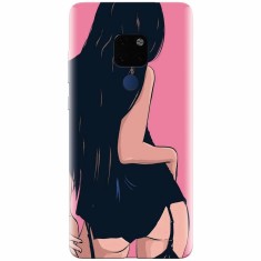 Husa silicon pentru Huawei Mate 20, Girl With Long Hair
