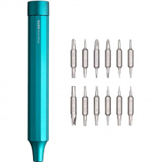 Set Surubelnita De Precizie HOTO 24 in 1 Precision Screwdriver Otel, Cutie Aluminiu, Verde foto