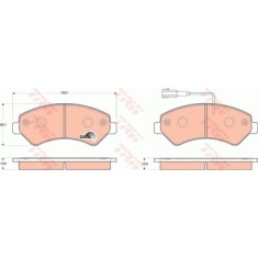 Set placute frana punte fata TRW GDB1703 Citroen Jumper 202014; Jumper 20; Fiat Ducato 202014; Ducato 20; Peugeot Boxer 202014; Boxer 20;
