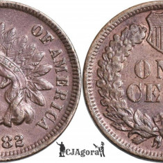 1882, 1 cent ( Indian Head Cent ) - Statele Unite ale Americii