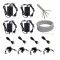 Pachet complet accesorii montaj 4 camere supraveghere full hd 2 MP SafetyGuard Surveillance