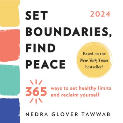2024 Set Boundaries, Find Peace Boxed Calendar: 365 Ways to Set Healthy Limits and Reclaim Yourself foto