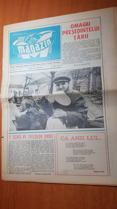 ziarul magazin 26 ianuarie 1980-ziua de nastere a lui nicolae ceausescu