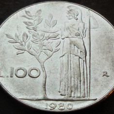 Moneda 100 LIRE - ITALIA, anul 1980 * cod 1362