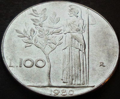 Moneda 100 LIRE - ITALIA, anul 1980 * cod 1362 foto