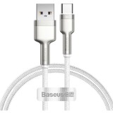 Cablu USB to USB-C 66W 1M Alb Baseus CAKF000102 Cafule Series Metal