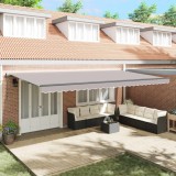 vidaXL Cortina Retractabilă Gri deschis 600 &times; 300 cm 3331659