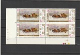 ROMANIA 1970 LP 749 ZIUA MARCII POSTALE ROMANESTI BLOC DE 4 TIMBRE COLT DE COALA MNH