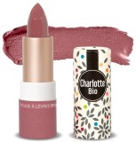 Ruj stralucitor cu unt de shea, ulei de ricin si ceara Bio Rose Vintage, 3.5g, Charlotte Bio